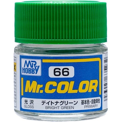 C66 Bright Green Gloss Mr Color Paint car Line Paint