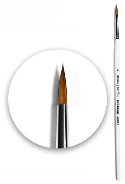 Marta Kolinsky Brush Round 2 by Abteilung 502 ABT850-2