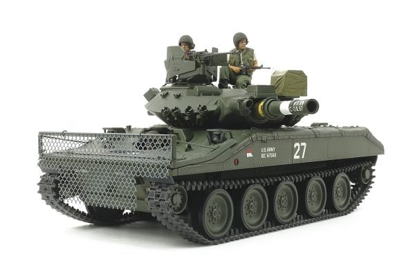Rear View Tamiya Us Airborne Tank M551 Sheridan Kit 35365