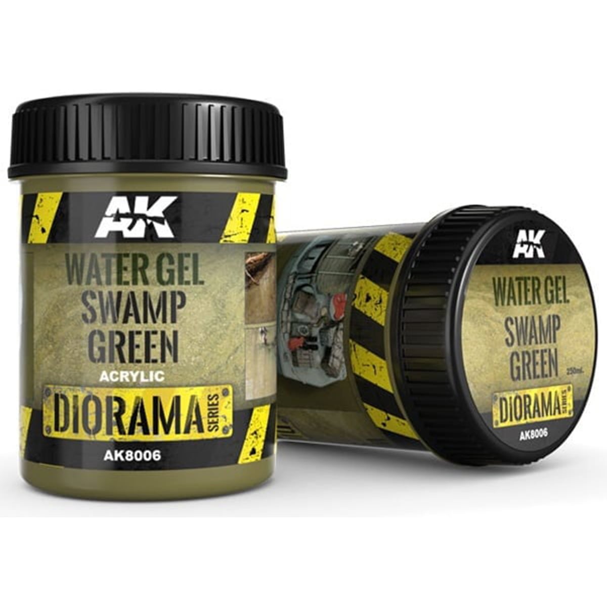 AK Interactive Water Gel Swamp Green 250ml AKI 8006