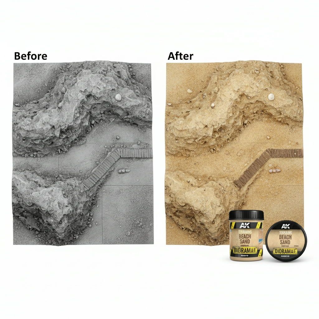 AK Interactive Terrains Beach Sand 250ml AKI 8019