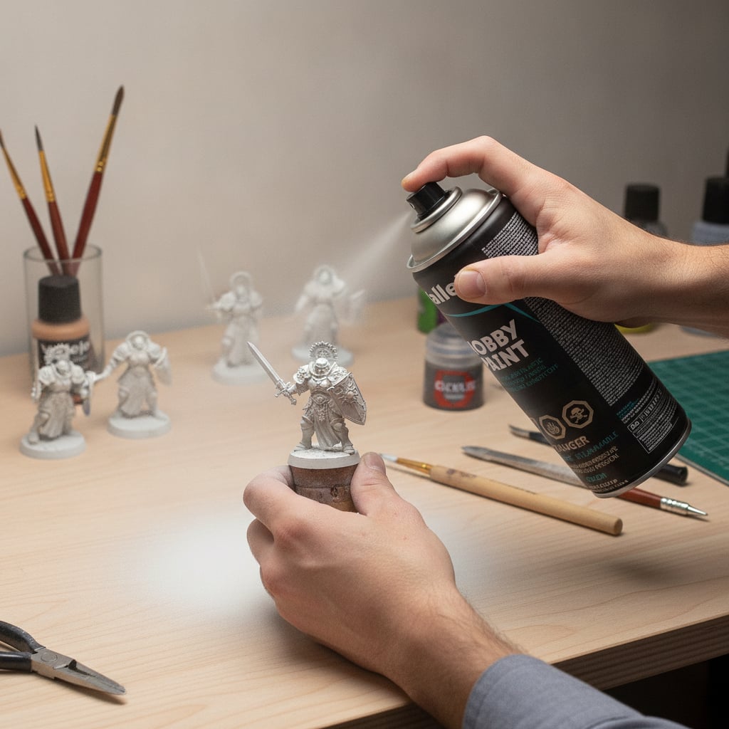 Vallejo Acrylique Gris Primer Spray 28011