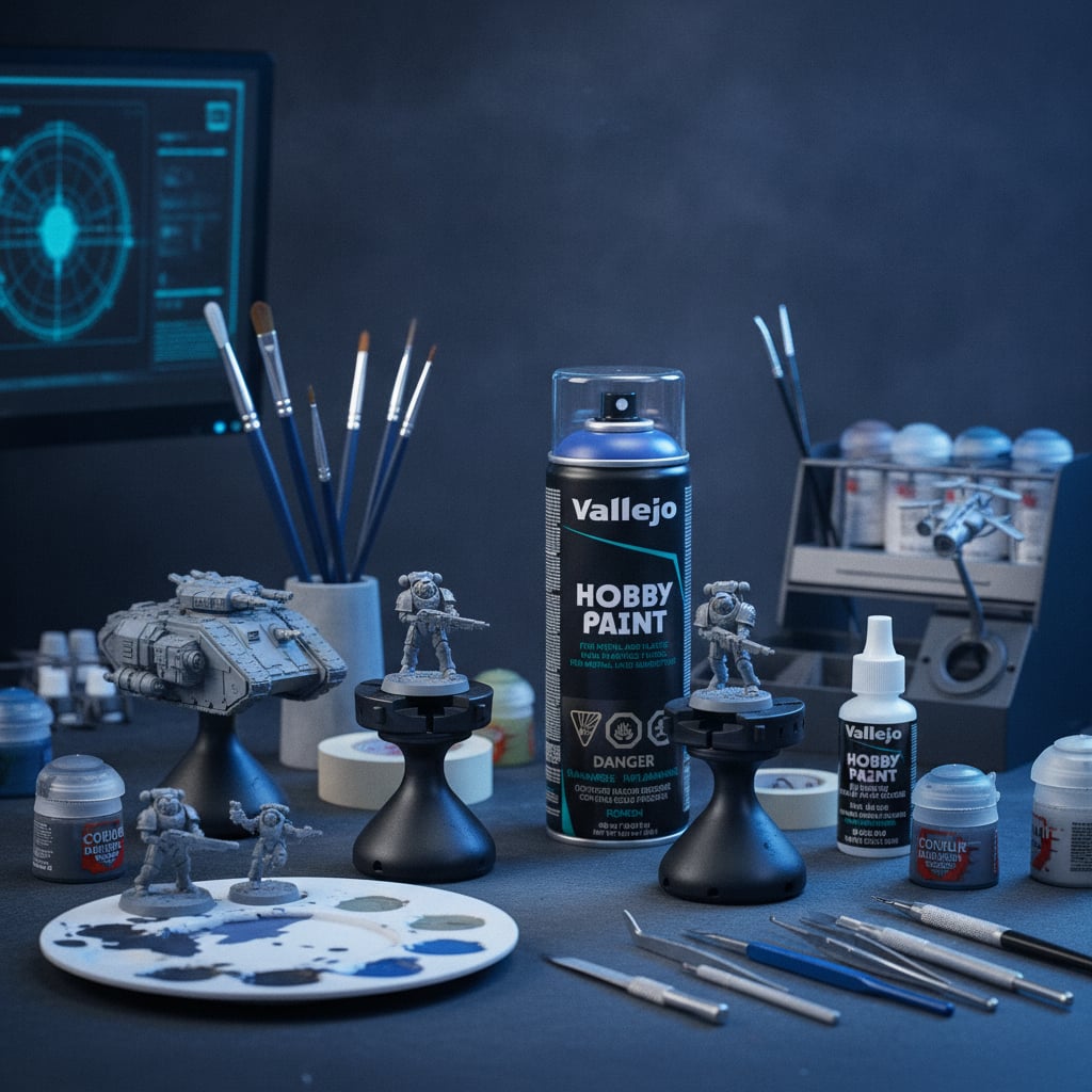 Vallejo Acrylique Bleu Outremer Spray 28017