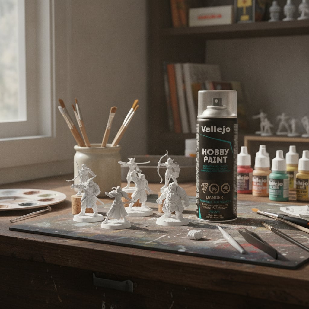Vallejo Acrylique Blanc Apprêt Spray 28010