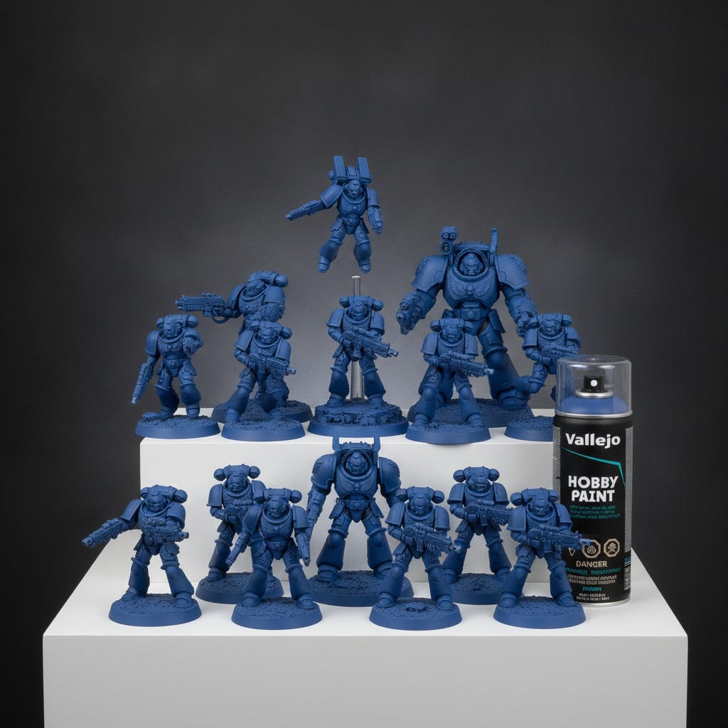 Vallejo Acrylique Bleu Outremer Spray 28017
