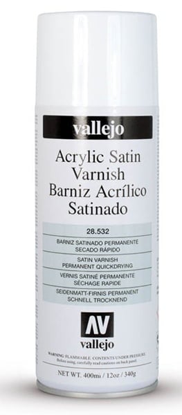 Vallejo Acrylic Satin Varnish Spray 28532