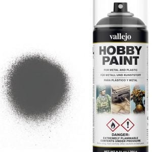 Vallejo Paint Grey Solvent-Based Acrylic Primer 400ml Spray 