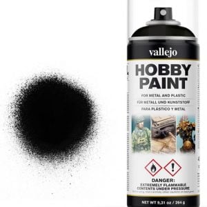 Vallejo Acrylic Black Primer Spray 28012