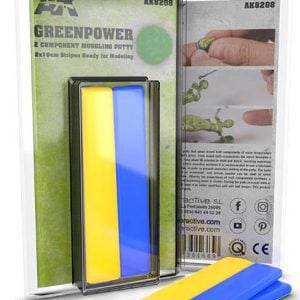AK Interactive GREENPOWER 2 Component Modeling Putty 8208