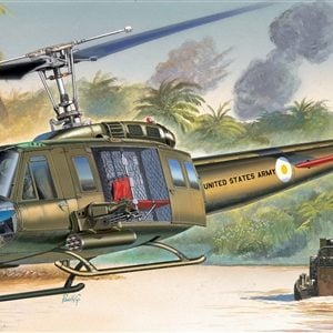 Italeri Bell UH-1D SLICK Iroquios Helicopter 1/72 Scale 1247