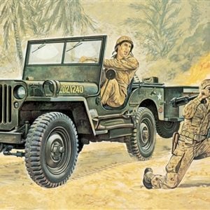 Italeri Willys MB JEEP with Trailer 1/35 Scale 314