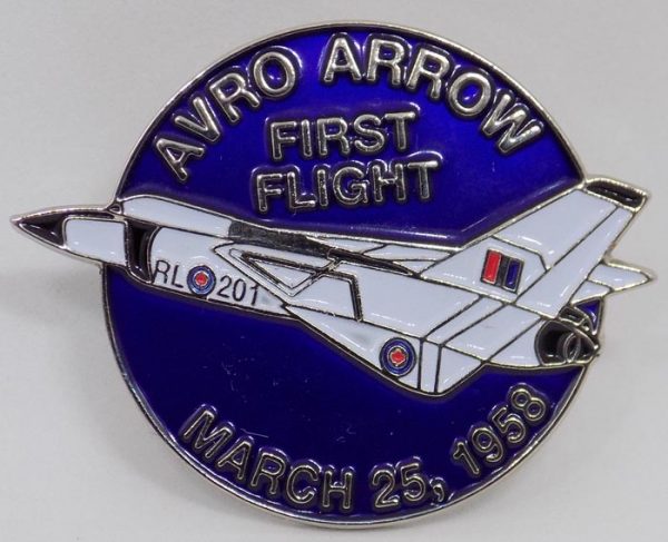 Avro Arrow First Flight Lapel Pin