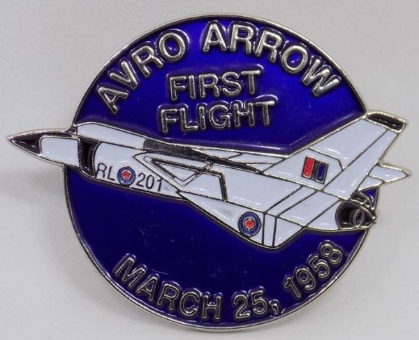 Avro Arrow First Flight Épinglette