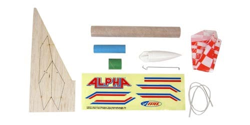 Estes Alpha Model Rocket Kit 1225 parts