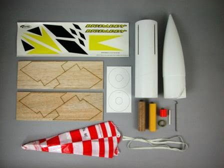 Estes Big Daddy Model Rocket Kit 2162 contents