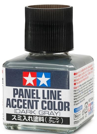 Tamiya Panel Line Accent Color Dark Grey Gray 87199