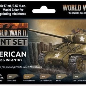 Vallejo WW II American Armor and Infantry Paint Set 70203