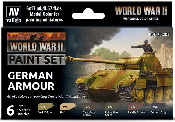 Vallejo WW II German Armour Paint Set 70205