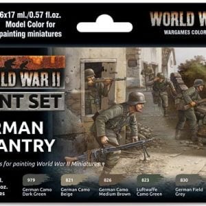 Vallejo WW II Kit de peinture d'infanterie allemande 70206