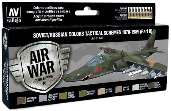 Vallejo Soviet Russian Colors Tactical Schemes 1978-1989 Part II 71608