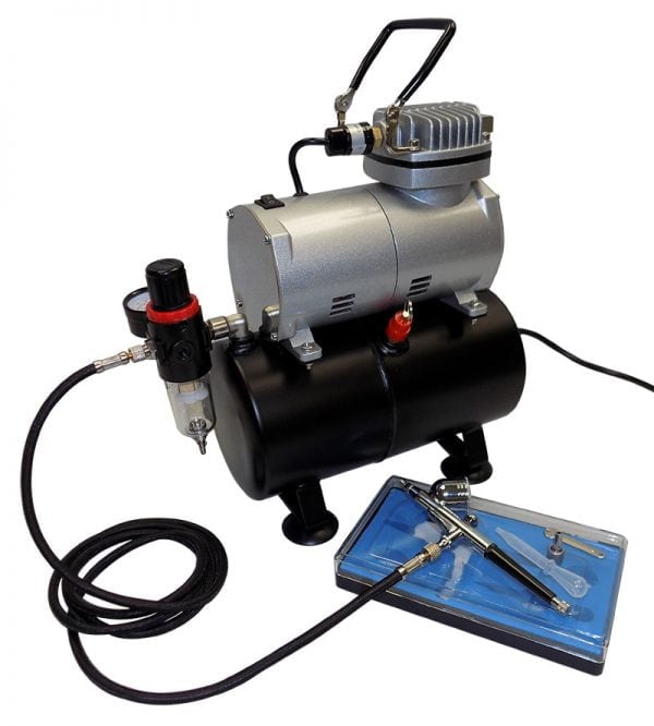 contents Vigiart AS186K Airbrush Compressor Kit