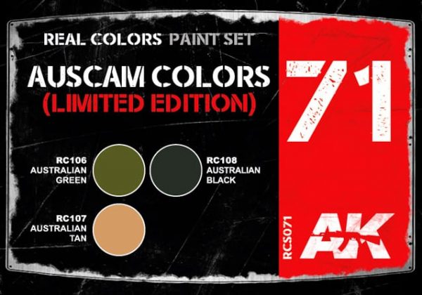 AK Interactive AUSCAM Colors Set Limited Edition AKI RSC071