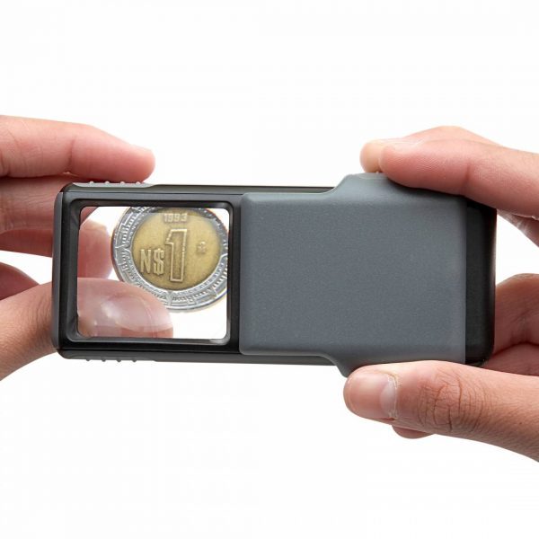 Carson MiniBrite 5X LED Magnifier PO-55 in use