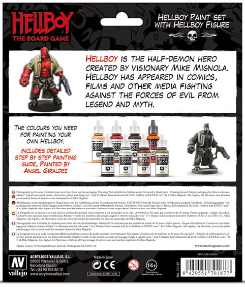 Vallejo Hellboy Paint Set 70187 back