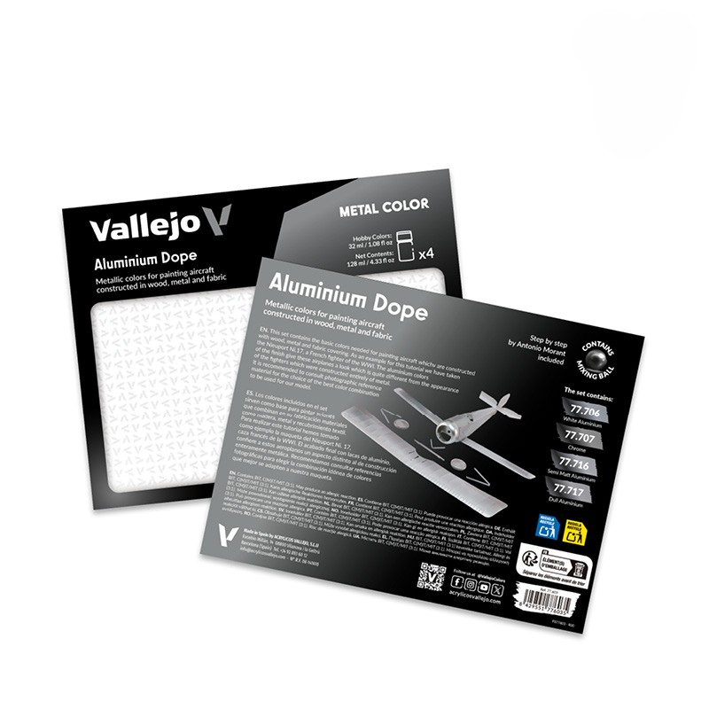 Vallejo Metal Color Set Aluminum Dope 77603 Instructions