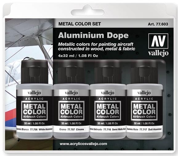 Vallejo Metal Color Set Aluminium Dope 77603 • Canada's largest