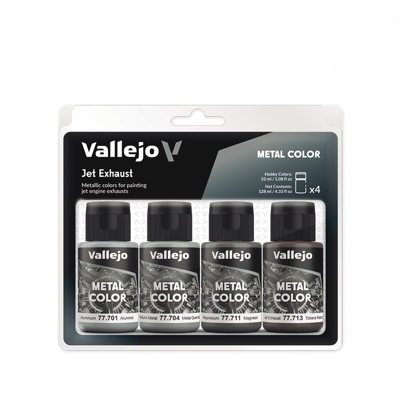 Vallejo Metal Color Set Jet Exhaust 77602