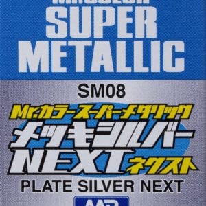 Mr Color Super Metallic Plate Silver Next SM08