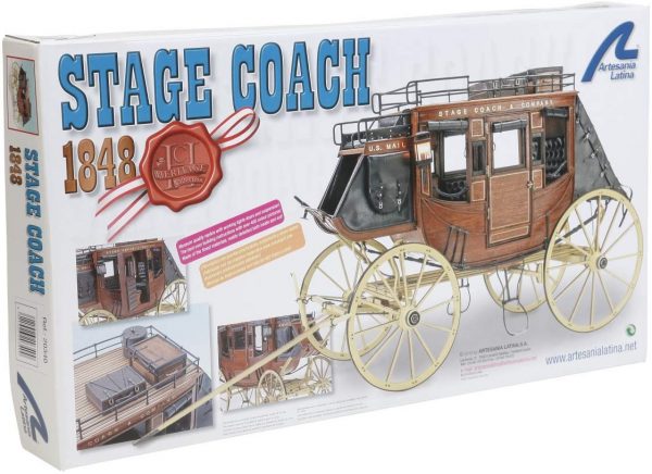 Artesania Latina 1848 Stage Coach Kit 1/10 Scale 20340