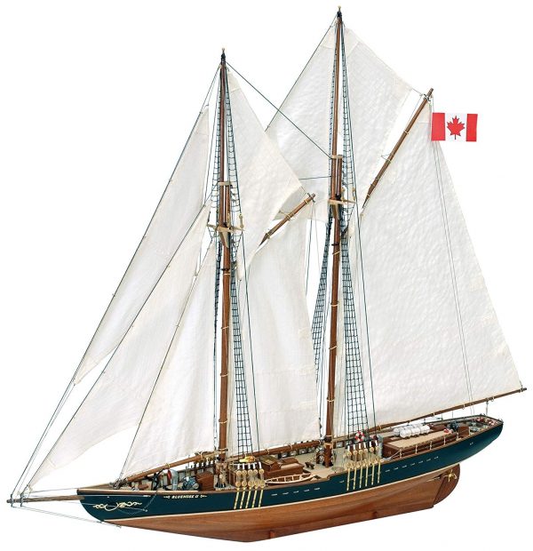 completed Artesania Latina Bluenose II Ship Kit 1/75 Scale 22453