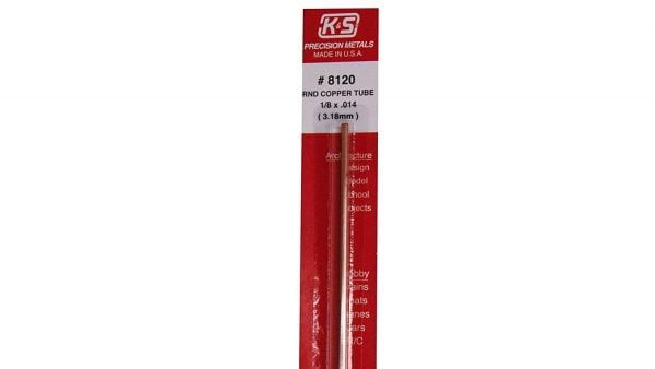 1/8 x 12" Copper Tube K&S Engineering 8120