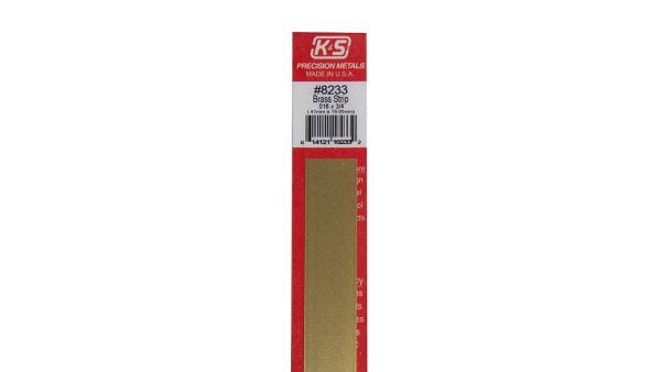 0.016 x 3/4 x 12" Brass Strip K&S Engineering 8233