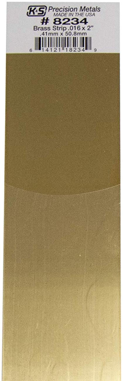 0.016 x 2 x 12" Brass Strip K&S Engineering 8234