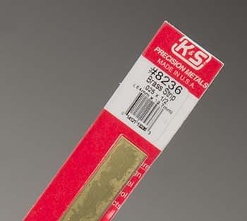 0.025 x 1/2 x 12" Brass Strip K&S Engineering 8236