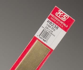 0.025 x 3/4 x 12" Brass Strip K&S Engineering 8238