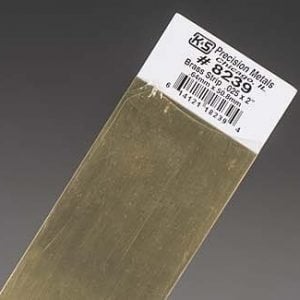 0.025 x 2 x 12" Brass Strip K&S Engineering 8239