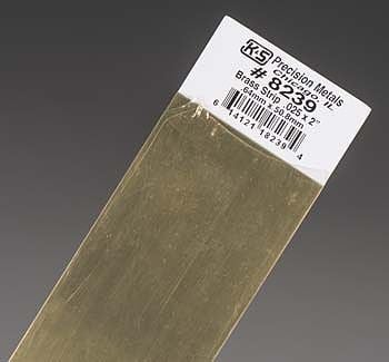 0.025 x 2 x 12" Brass Strip K&S Engineering 8239