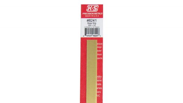 0.032 x 1/2 x 12" Brass Strip K&S Engineering 8241