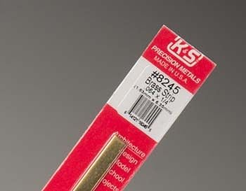 0.064 x 1/4 x 12" Brass Strip K&S Engineering 8245