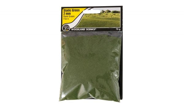 Woodland Scenics Static Grass Dark Green 2mm FS613