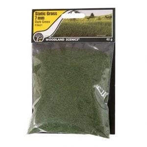 Woodland Scenics Static Grass Dark Green 7mm FS621