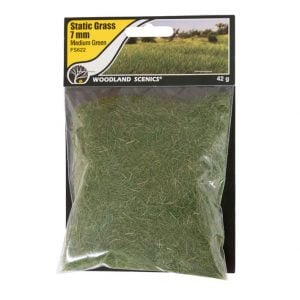 Woodland Scenics Static Grass Medium Green 7mm FS622