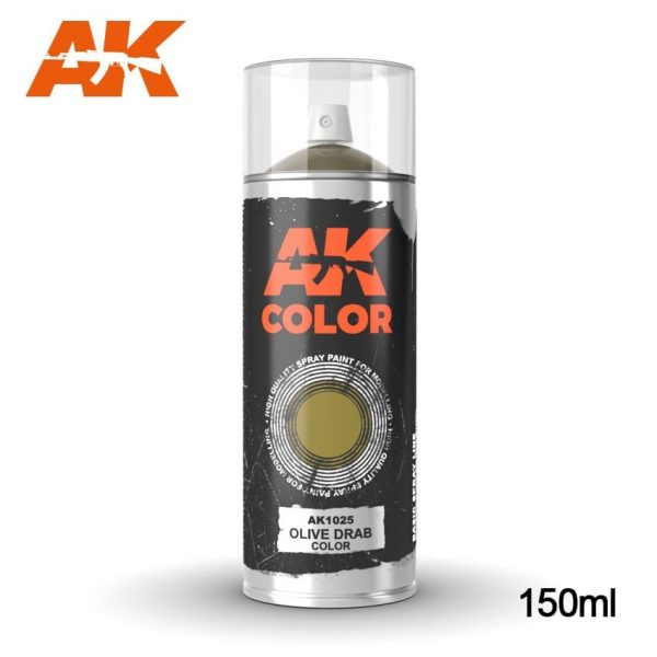 AK Interactive Spray Can Olive Drab AKI 1025