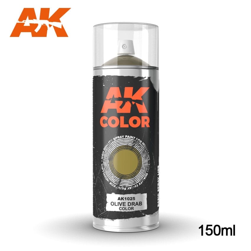 AK Interactive Spray Can Olive Drab AKI 1025
