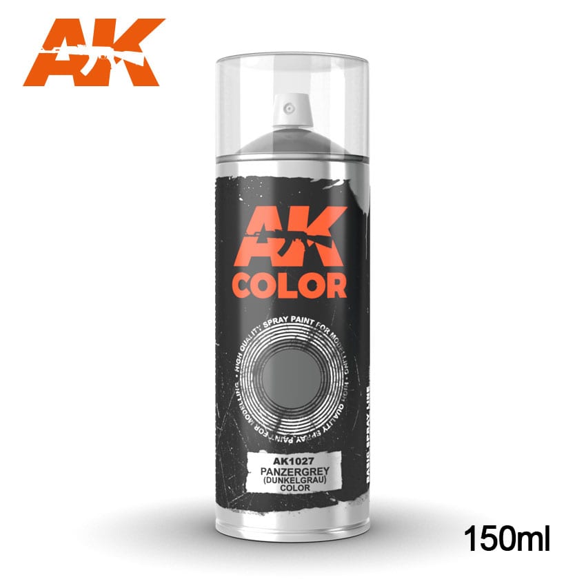 AK Interactive Spray Can Panzergrey Dunkel Grab AKI 1027