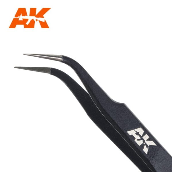 AK Interactive Precise Curved Tweezers AKI 9007